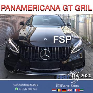W205 GT PANAMERICANA GRIL Mercedes C KLASSE 2014-2020 ZWART 