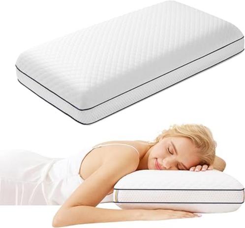 Ergonomisch kussen van traagschuim SNELLE GRATIS LEVERING, Huis en Inrichting, Woonaccessoires | Kussens, Nieuw, Wit, Verzenden