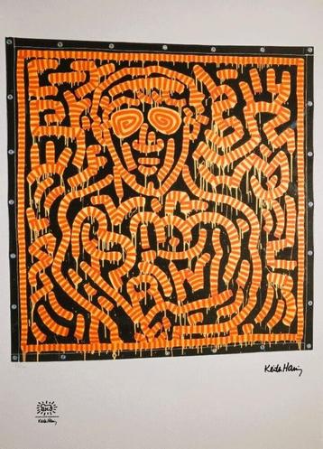 Keith Haring - A/P lithografie "Portret van John F.Kennedy" beschikbaar voor biedingen