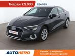 Audi A3 35 TFSI advanced (bj 2021, automaat), Auto's, Audi, 4 deurs, Stof, 109 g/km, Zilver of Grijs