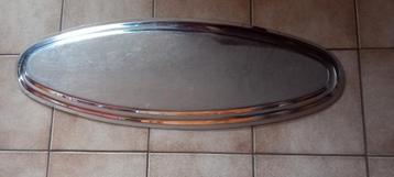 Groot Inox dienblad schotel van 100 cm op 34 cm