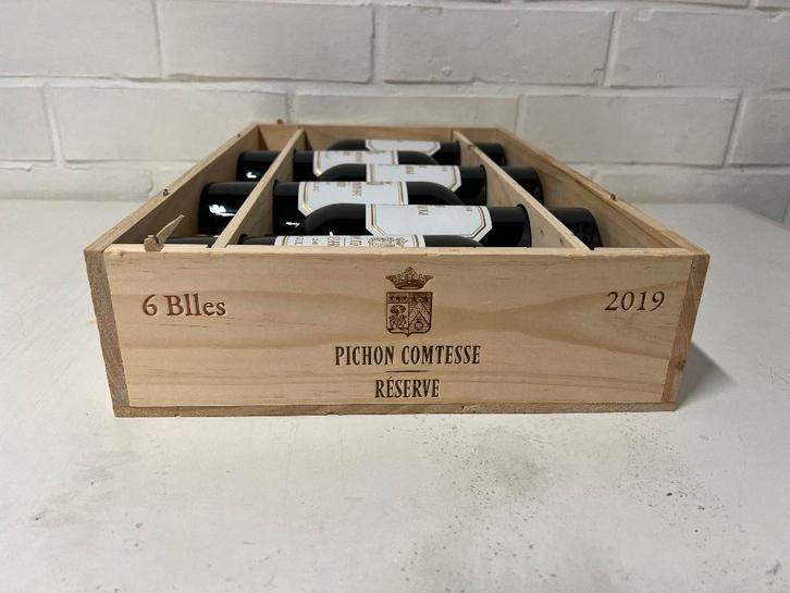 Pichon Comtesse Reserve 2019 - 6btl, Collections, Vins, Neuf, Vin rouge, France, Pleine, Enlèvement