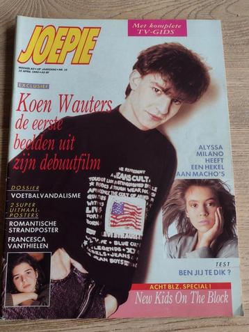 JOEPIE MAGAZINE 1990: DAVID BOWIE-WALTER GROOTAERTS-NEW KIDS beschikbaar voor biedingen
