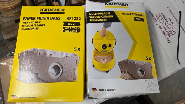 Papier filtre pour aspirateur Karcher WD2, Elektronische apparatuur, Stofzuigers, Zo goed als nieuw, Stofzuiger, Ophalen