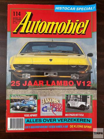 Automobiel oktober 1989 – 25 jaar Lamborghini V12 beschikbaar voor biedingen