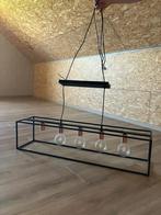 Hanglamp 5 lichtpunten stalen frame (2stuks - prijs per stuk, Huis en Inrichting, Lampen | Hanglampen, Ophalen, Zo goed als nieuw