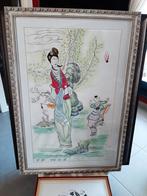 pentekening in Chinese inkt, Antiek en Kunst, Ophalen