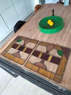 koppel Art Deco glas in lood kunst geometrisch, Ophalen