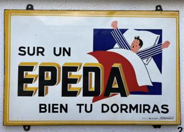 Emaillebord/ reclamebord - Epeda beschikbaar voor biedingen