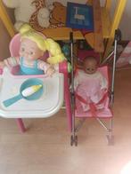 buggy en eetstoel pop, Kinderen en Baby's, Speelgoed | Poppen, Ophalen, Gebruikt