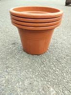 Bloempotten   diameter 20 cm   4 stuks voor, Moins de 25 cm, Rond, Comme neuf, Synthétique