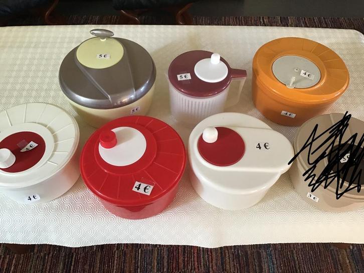 6 verschillende sla zwierders, Huis en Inrichting, Keuken | Tupperware, Zo goed als nieuw, Ophalen of Verzenden