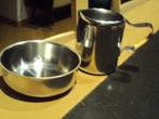 Inoxe retro melkkannetje en suikerpotje, Huis en Inrichting, Keuken | Servies, Ophalen of Verzenden