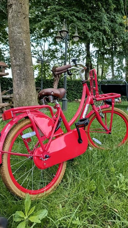 Rode meisjesfiets POPAL 20 inch, Fietsen en Brommers, Fietsen | Meisjes, Zo goed als nieuw, 20 inch, Ophalen of Verzenden