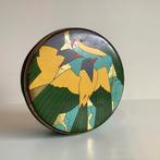 zeldzaam art deco blik met duiven, Verzamelen, Ophalen of Verzenden, Gebruikt, Koek(jes), Overige merken