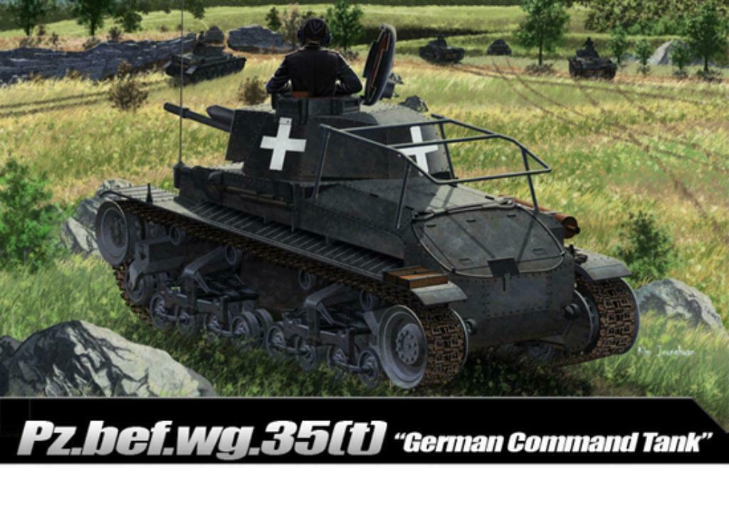 ACADEMY 13313 german command tank PZ.BEF.WG. 35(T) éch. 1/35, Overige merken, Tank, 1:32 tot 1:50, Nieuw