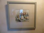 Schilderij aquarel, Antiek en Kunst, Kunst | Schilderijen | Klassiek, Ophalen of Verzenden