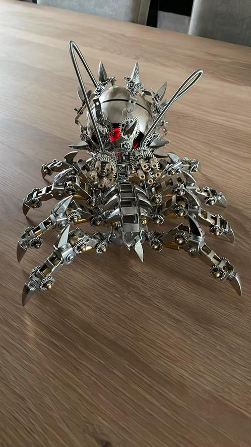 Metalen spin met luidspreker, Antiek en Kunst, Curiosa en Brocante, Ophalen of Verzenden