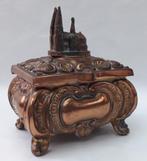 Antiek Koperen Juwelenkistje - Dom van Keulen, Antiek en Kunst, Ophalen of Verzenden