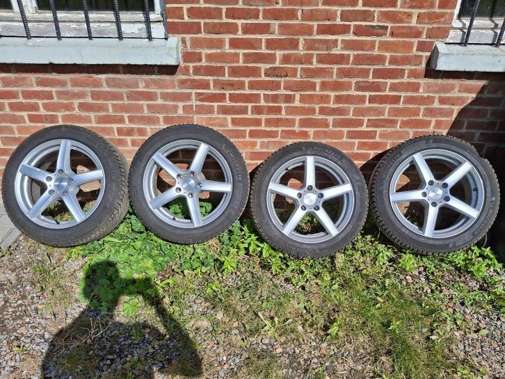 17" velgen en banden, 5x120 Michelin Alpin, Auto-onderdelen, Banden en Velgen, Band(en), Winterbanden, 17 inch, 225 mm, Personenwagen