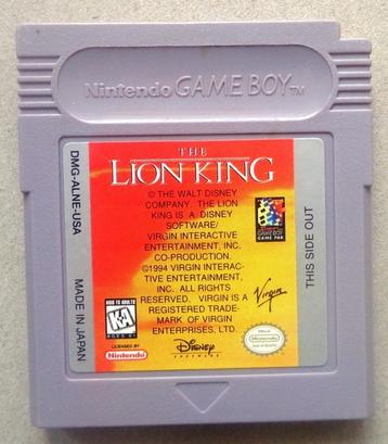 The Lion King voor de Nintendo Gameboy  beschikbaar voor biedingen