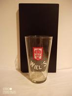 Oud geverfd bierglas Wiel's 33ctl, Verzamelen, Biermerken, Ophalen of Verzenden, Zo goed als nieuw, Glas of Glazen, Overige merken