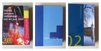 3 Postagenda's met z/w velletje 2000, 2001 en 2002 (NL), Postzegels en Munten, Ophalen of Verzenden