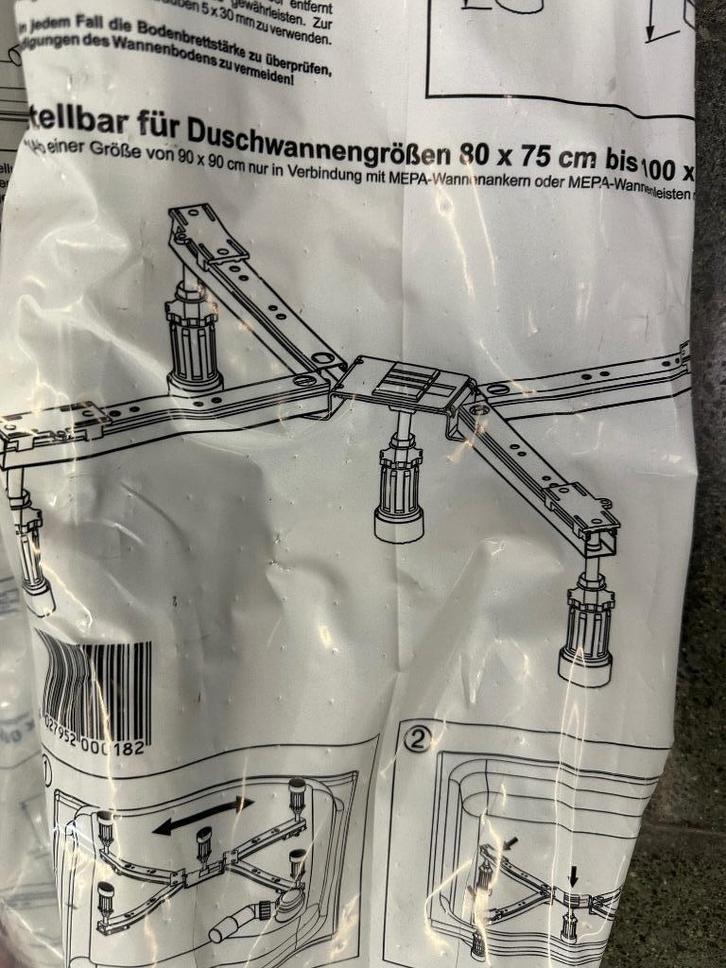 Mepa. BW-5 Maxi potenstel voor douchebak. Verstelbaar, Doe-het-zelf en Bouw, Sanitair, Nieuw, Douche, Ophalen of Verzenden