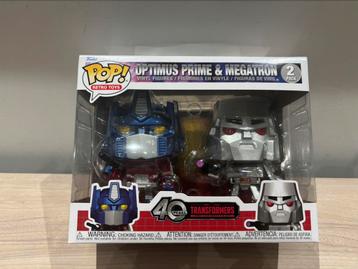 Funko pop! Optimus Prime & Megatron 2-pack 40 years metallic beschikbaar voor biedingen