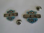 Pins Johnny Hallyday Rock & Roll, Ophalen of Verzenden, Gebruikt, Speldje of Pin
