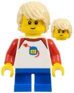 Lego figuur LLP008 LEGOLAND Park Boy / B1, Ophalen of Verzenden, Zo goed als nieuw, Losse stenen, Lego