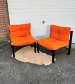 Oranje vintage fauteuil, stukprijs, Ophalen of Verzenden