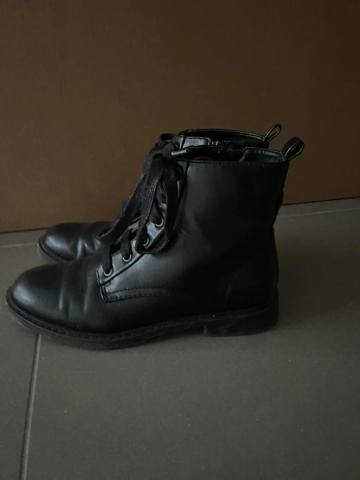 Leren botjes, Kleding | Dames, Schoenen, Zo goed als nieuw, Ophalen