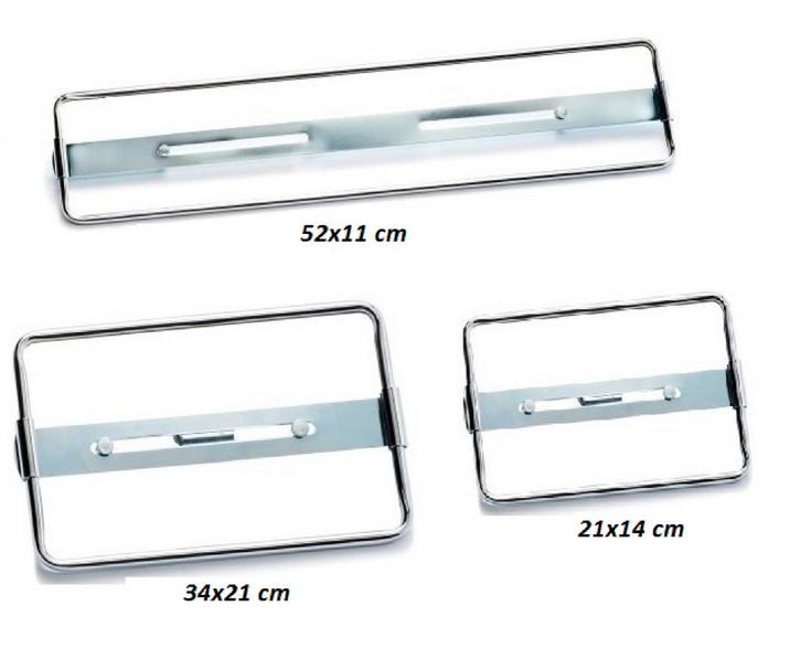 Kentekenplaathouder van chroomstaal, Auto diversen, Auto-accessoires, Nieuw, Ophalen of Verzenden