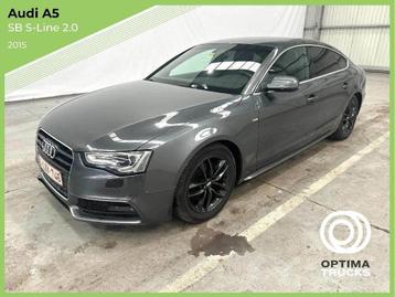 Audi A5 Sportback S-Line TDI Ultra 2.0, Autos, Cuir, Argent ou Gris, Achat, Euro 6