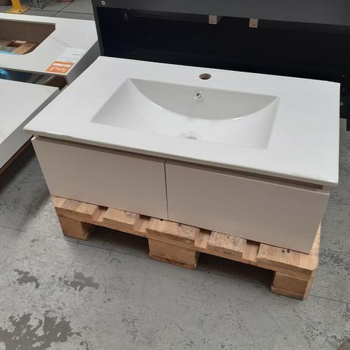 WEG=WEG! Voordelig badmeubel, 80 cm, Wit, Wastafel, Nr132, Huis en Inrichting, Woonaccessoires | Overige, Nieuw, Ophalen of Verzenden
