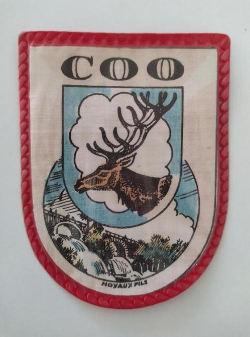 Vintage Ecusson / Patch / Shield - Coo - Bel état, Collections, Broches, Pins & Badges, Comme neuf, Bouton, Ville ou Campagne