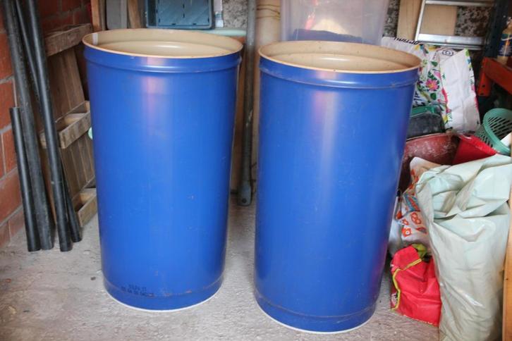 Metalen vaten, Tuin en Terras, Regentonnen, Gebruikt, Metaal, 150 liter of meer, Ophalen