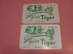 2 oude losse speelkaarten De Blieck , Golden Tiger (169), Ophalen of Verzenden, Zo goed als nieuw, Speelkaart(en)
