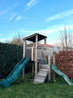 Speeltuig met 2 glijbanen en uitkijktoren, Ophalen, Zo goed als nieuw, Glijbaan