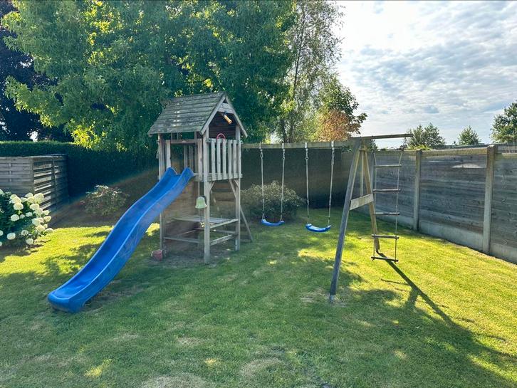 Speeltuig Wickey, Kinderen en Baby's, Speelgoed | Buiten | Speeltoestellen, Gebruikt, Glijbaan, Klimtouw, Klimwand, Schommel, Ophalen