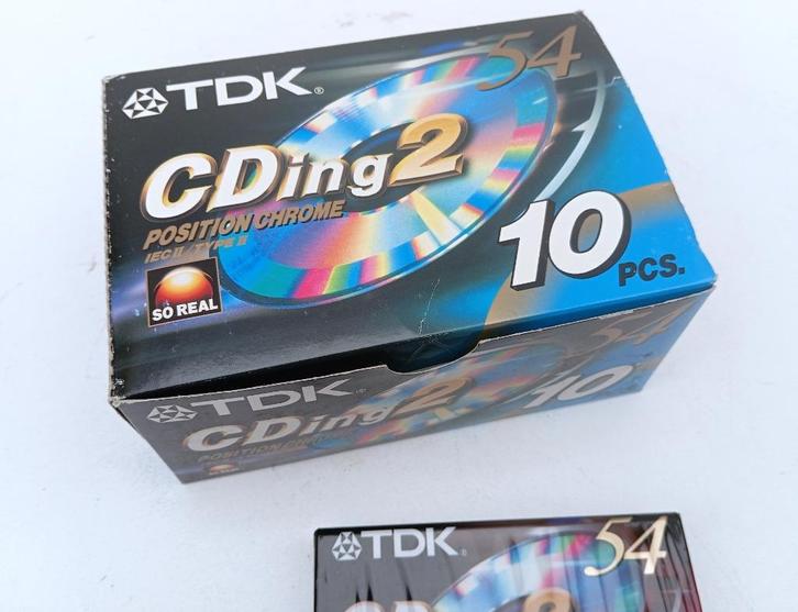 cassettes NIEUW TDK position chrome IECII/TYPE II, Cd's en Dvd's, Cassettebandjes, Nieuw in verpakking, Onbespeeld, 2 t/m 25 bandjes