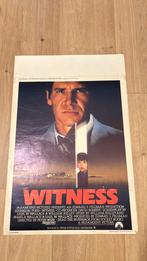 Witness Harrison Ford originele film cinema affiche 1985, Verzamelen, Posters, Ophalen of Verzenden, Gebruikt