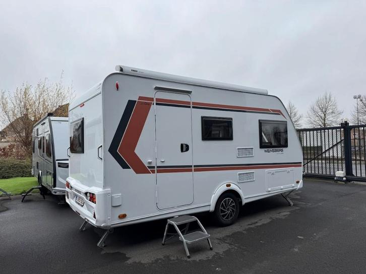 Weisnberg CaraOne 420 QD 2023 mover en luifel, Caravans en Kamperen, Caravans, Bedrijf, tot en met 3, 1000 - 1250 kg, Treinzit