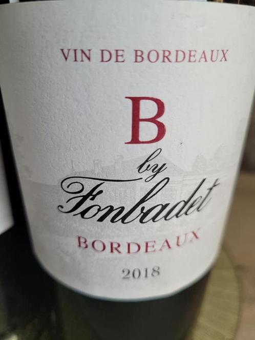 Rode bordeaux wijn 2018, B by Fonbadet Bordeaux nog 9st., Verzamelen, Wijnen, Nieuw, Rode wijn, Frankrijk, Ophalen