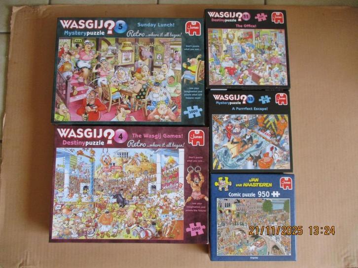 jan van haasteren en wasgij  puzzels, Hobby en Vrije tijd, Denksport en Puzzels, Zo goed als nieuw, Ophalen