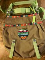 George Gina & Lucy GGL Schoudertas Uil Borduurwerk Y2K, Verzenden, Zo goed als nieuw, Bruin, Schoudertasje