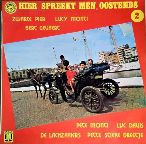 Hier spreekt men Oostends Vol. 2 – LP – Lucy Monti / Luc Dav, Cd's en Dvd's, Vinyl | Nederlandstalig, Gebruikt, Streekmuziek, 12 inch