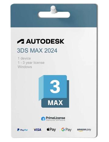 Autodesk 3d max 2024 origineel pakket met licentiecode