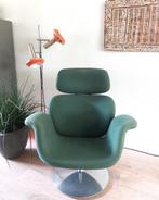 Artifort Big Tulip | F545 / F550 | izgst | groene stof, Huis en Inrichting, Ophalen of Verzenden, Gebruikt, Metaal, Modern (Dutch) Design